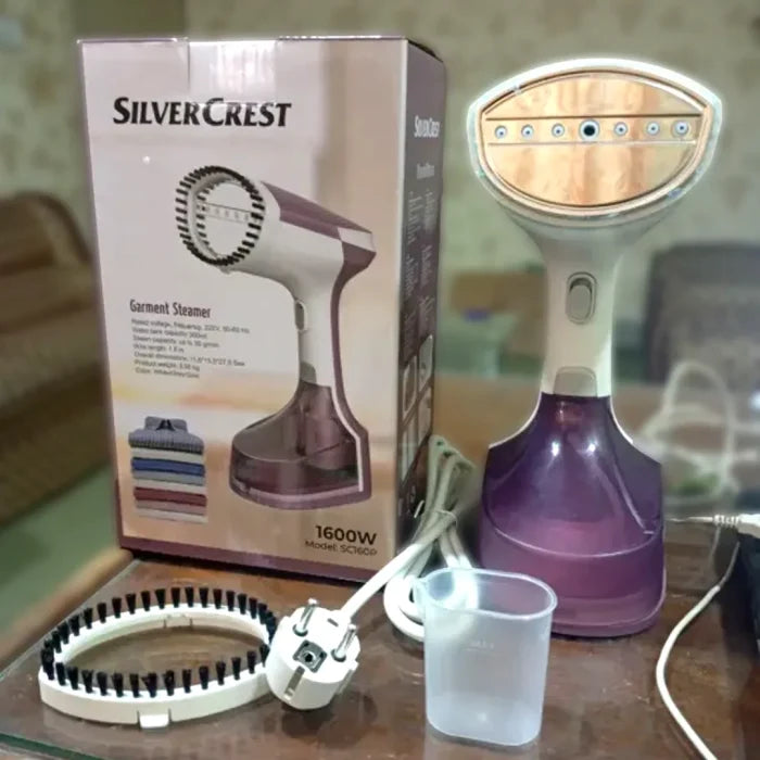 Silver Crest Handled Garment Steamer
