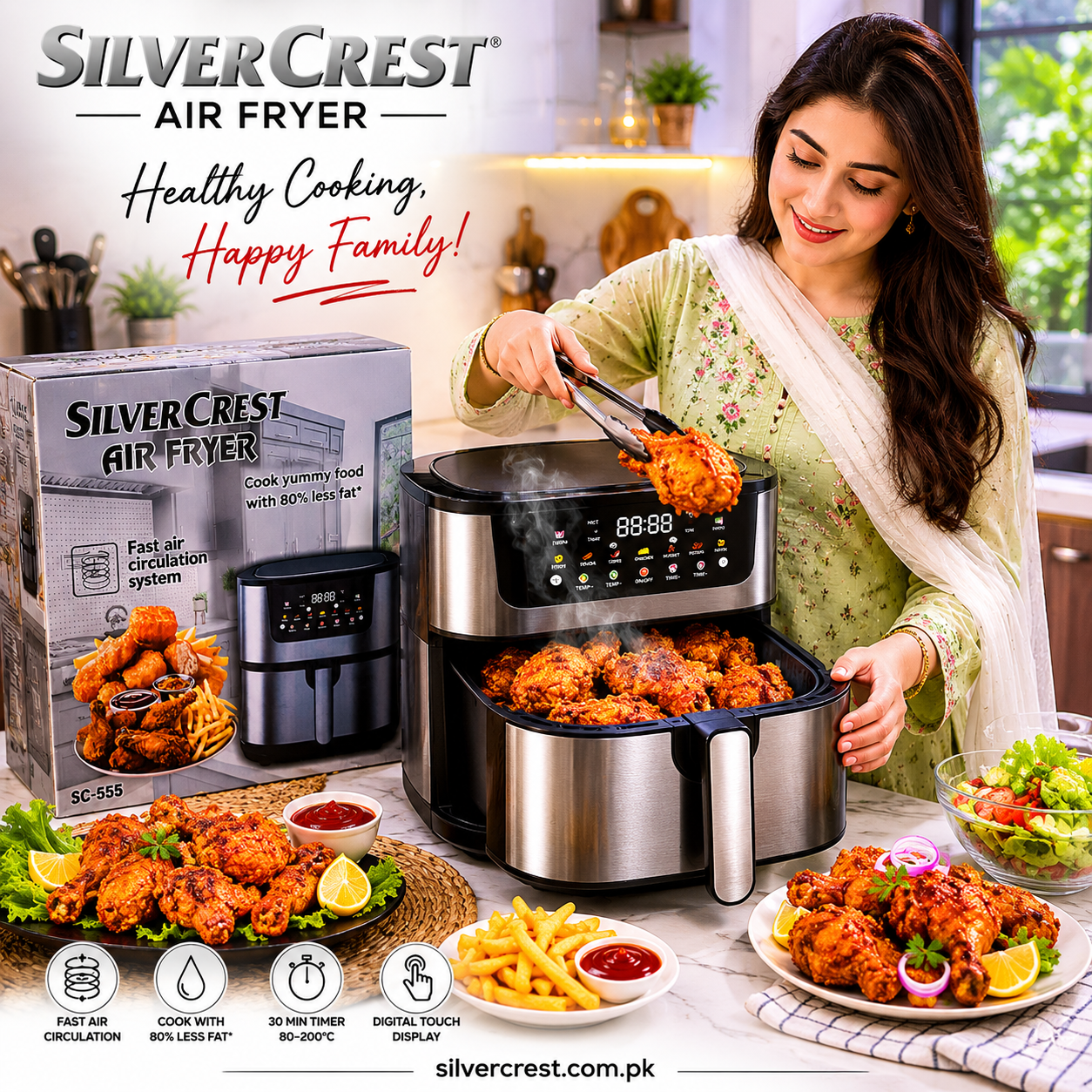 Silver Crest Air Fryer 8L
