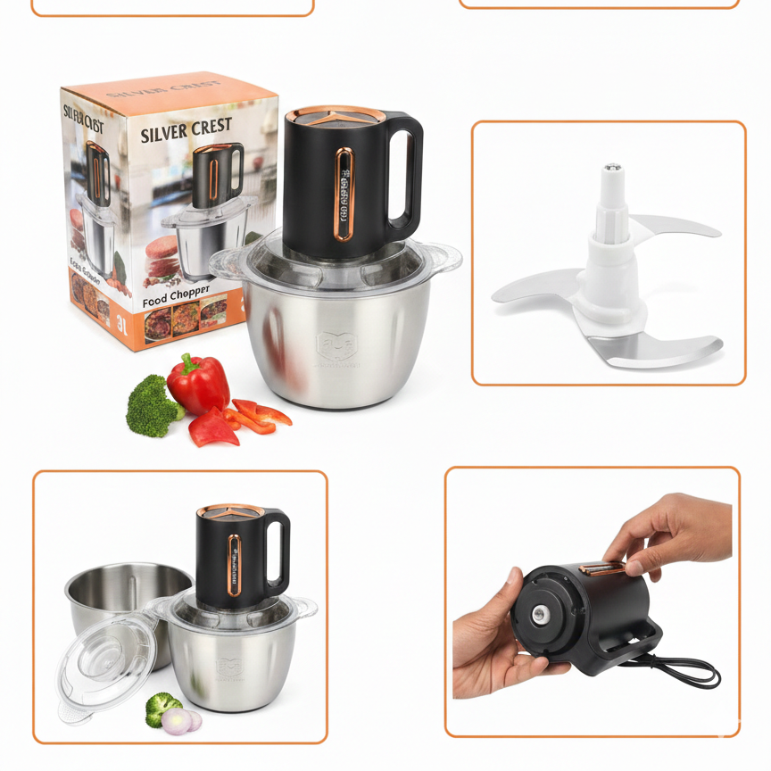 Silver Crest Chopper 3 liter 500 Watts - 4 Blades