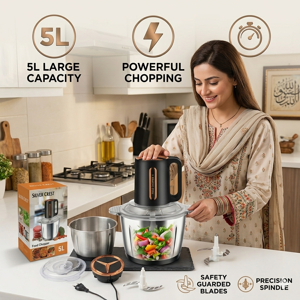 Silver Crest Electric Meat Chopper 5L