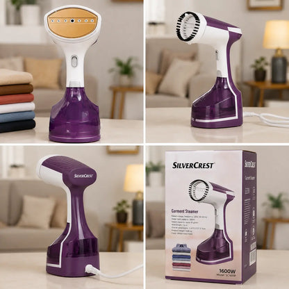 Silver Crest Handled Garment Steamer