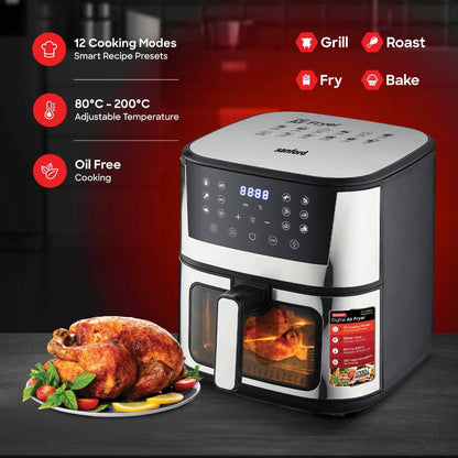 Silver Crest Air Fryer Digital Touch Control 8L
