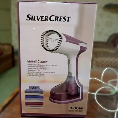Silver Crest Handled Garment Steamer